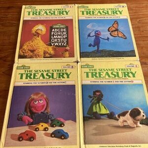 Vintage Seasame Street Books from the early 80s
Volume 1,2,3,4